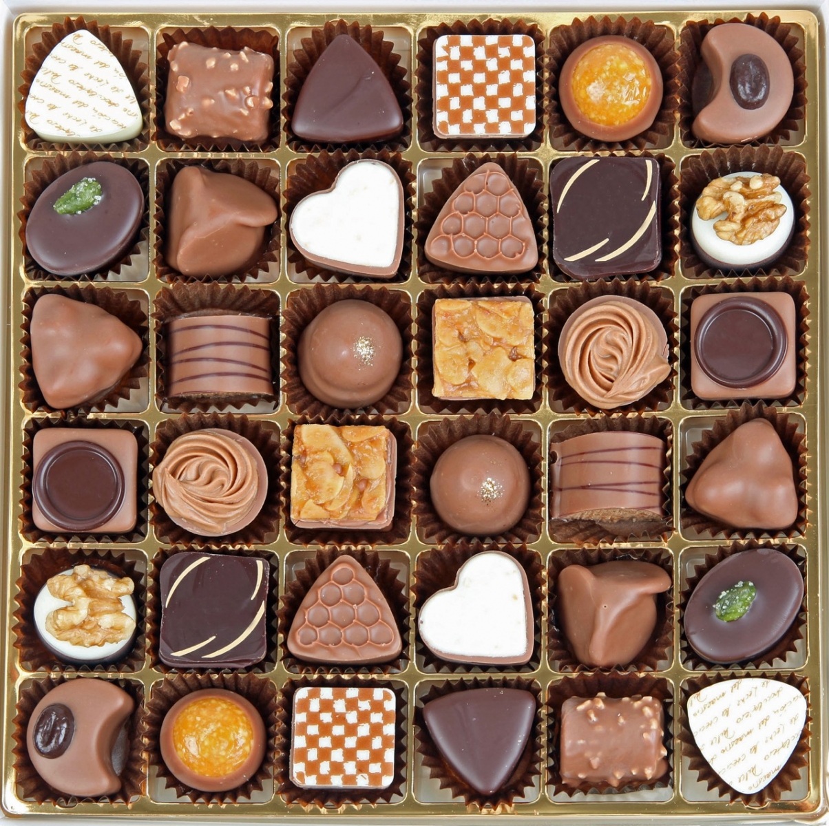 Schokolade und Marzipan:
