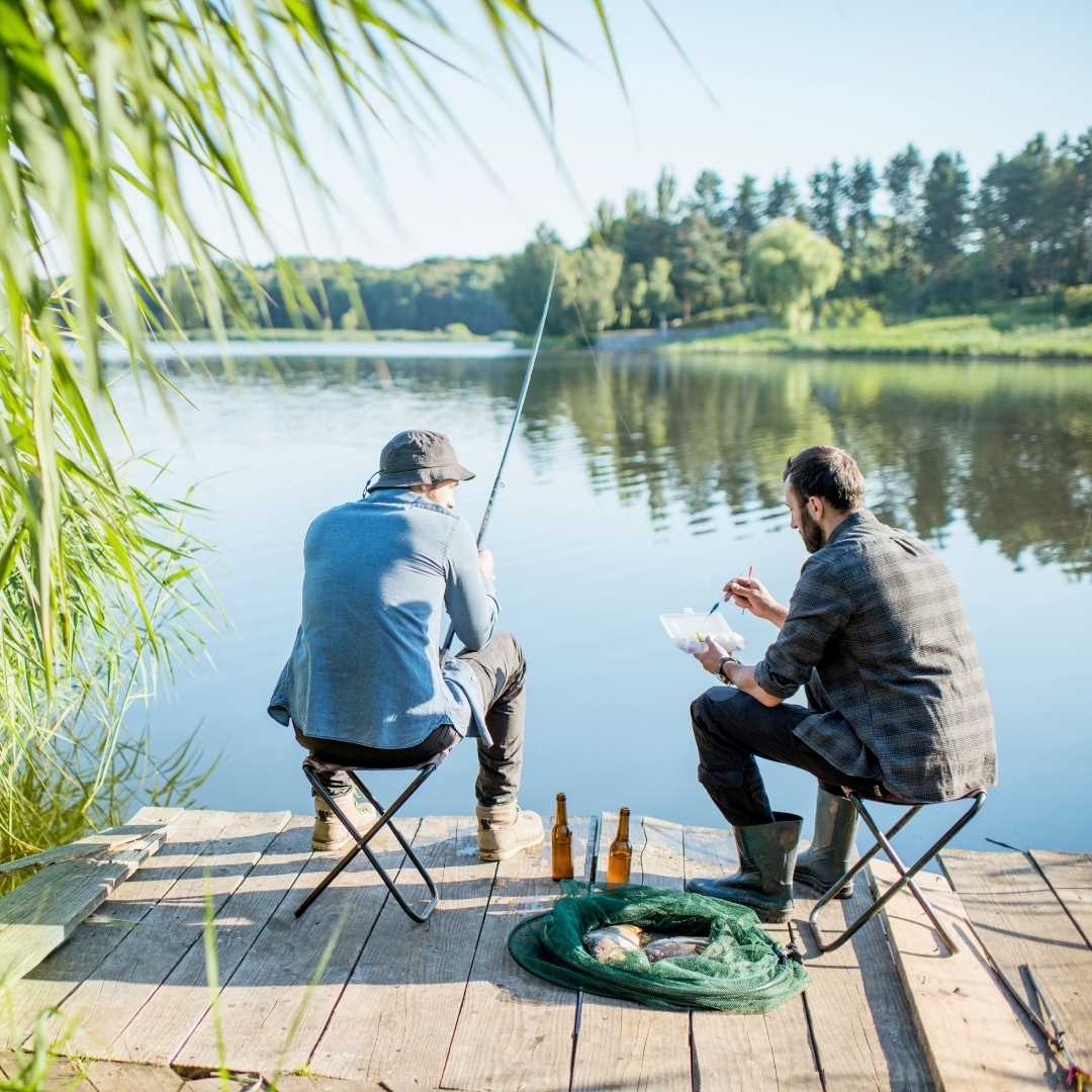 Taking a break while fishing can be just as enjoyable as the fishing process itself