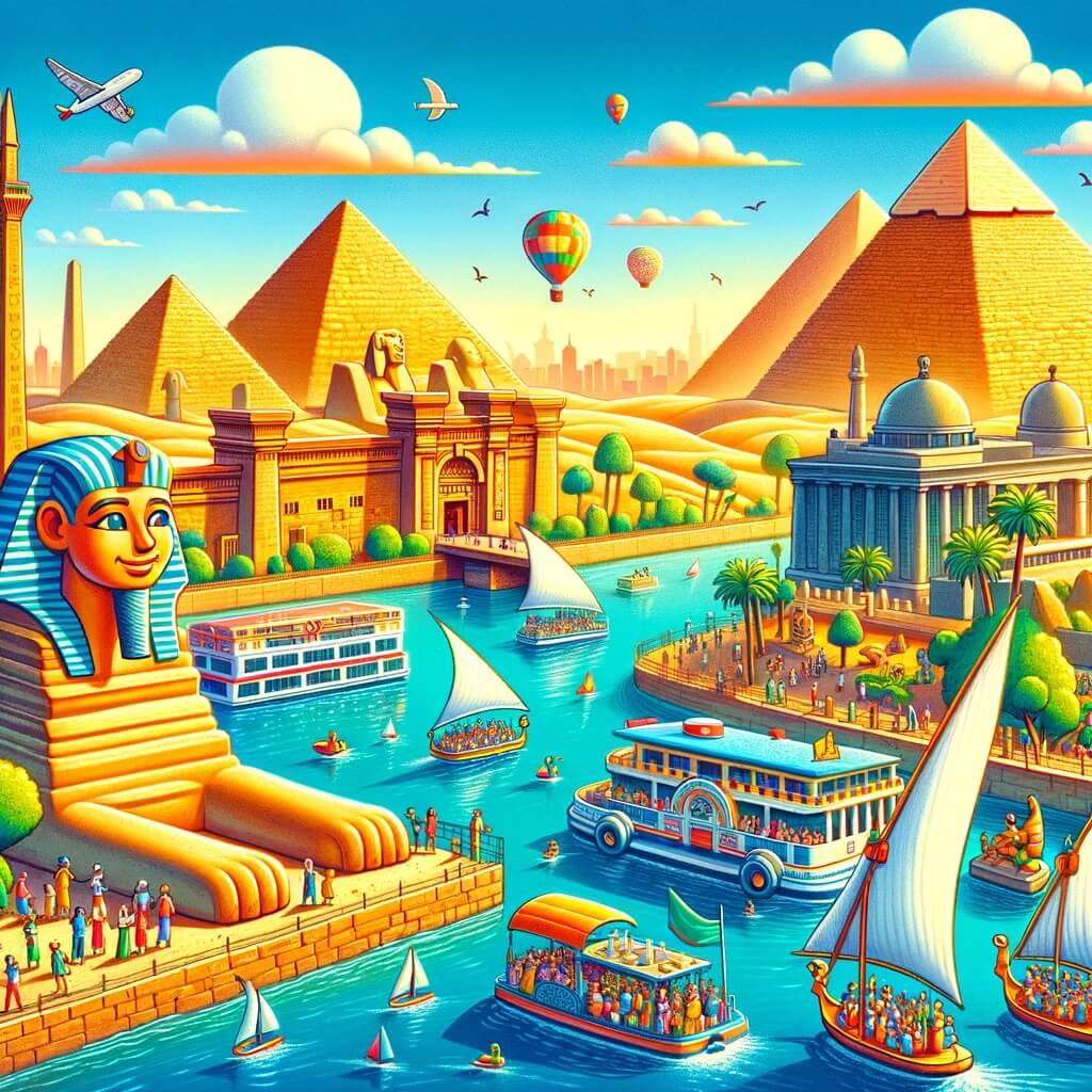 Cairo with its timeless wonders like the Pyramids, Sphinx, Egyptian Museum, and Nile cruises  