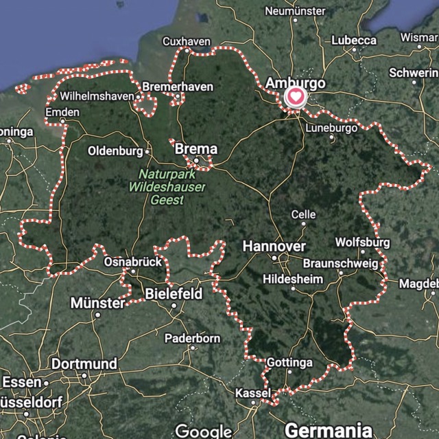 Mappa della Bassa Sassonia