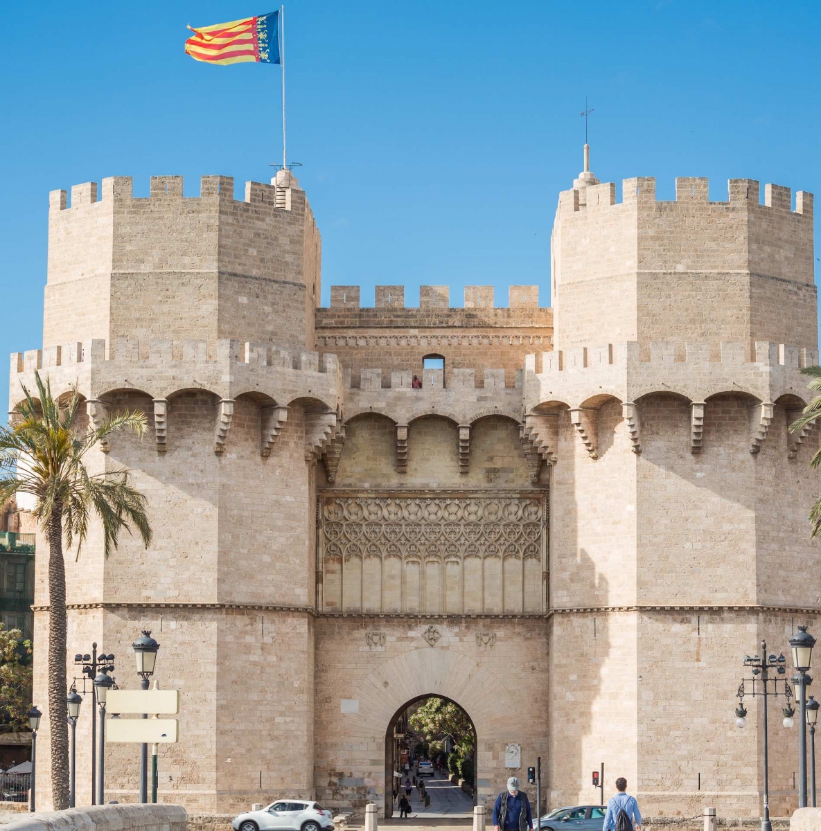 Torre de Serranos gate in Valencia, Spain