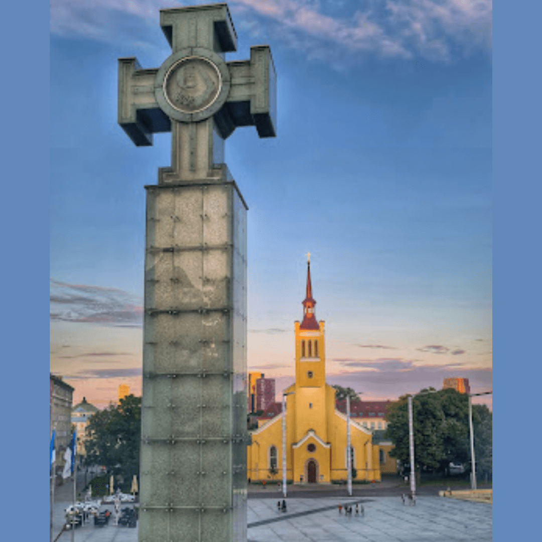 Vabaduse väljak (Freedom Square) in Tallinn, Estonia