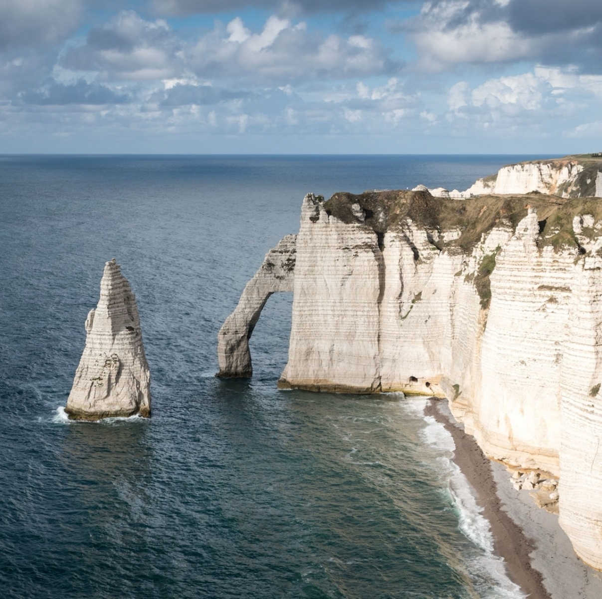 Cliffs of Étretat next to Le Havre