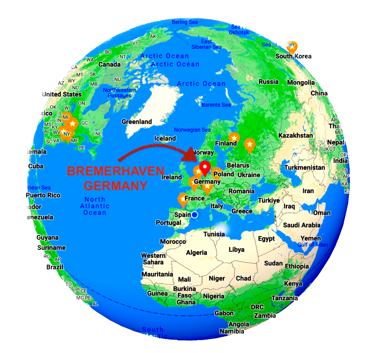 Bremerhaven on the Globus