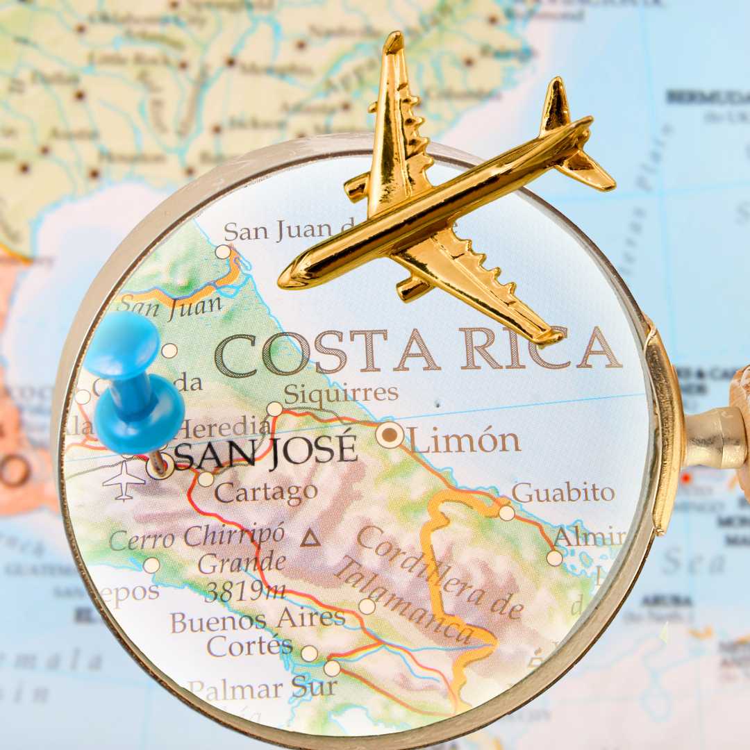 Karte von Costa Rica