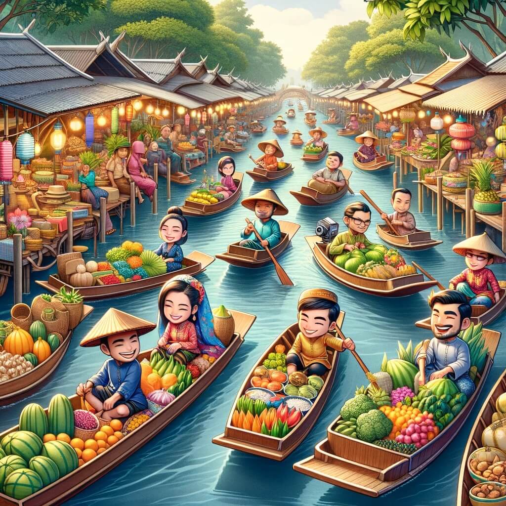 Thaïlande : expérience du marché flottant