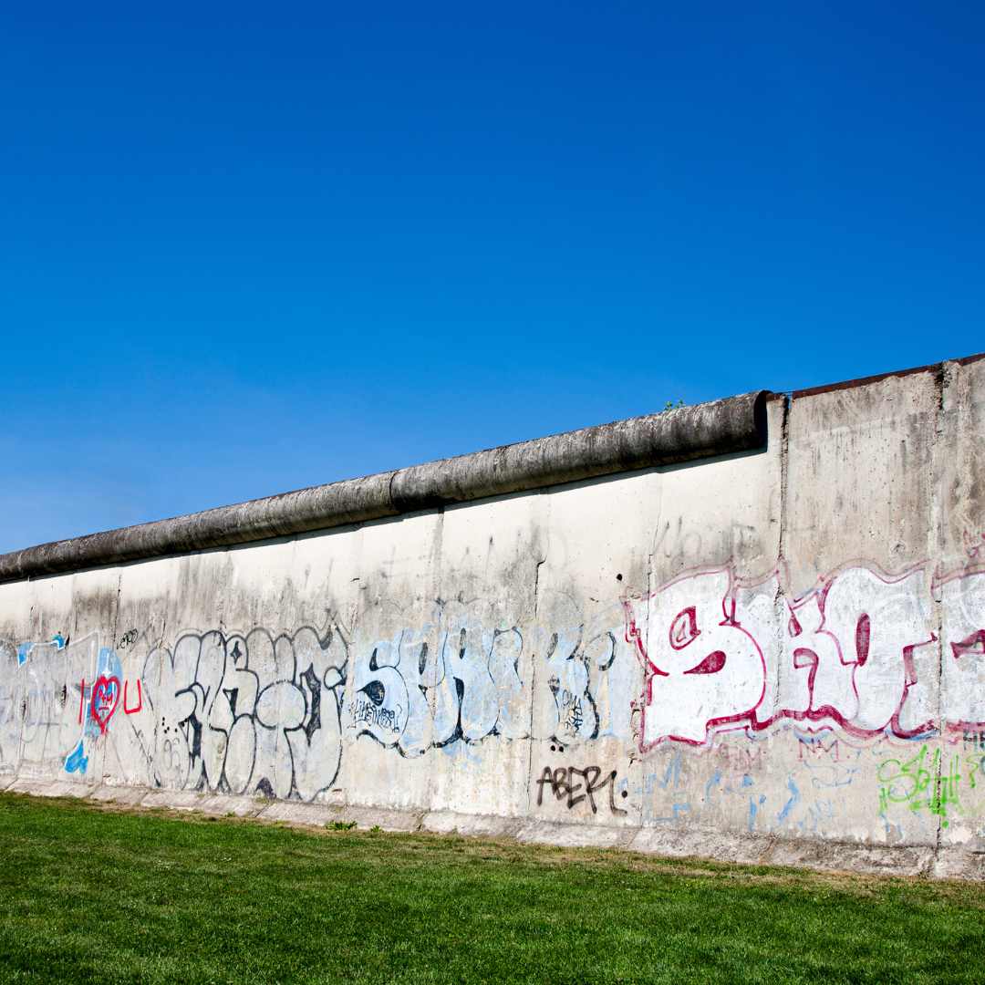 Remaining sections of the Berlin wall