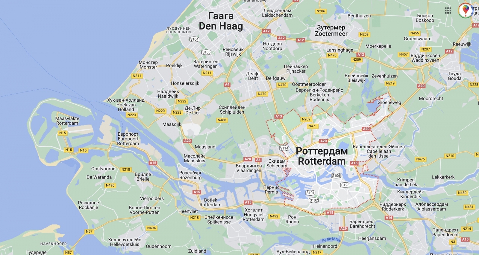 Rotterdam city map