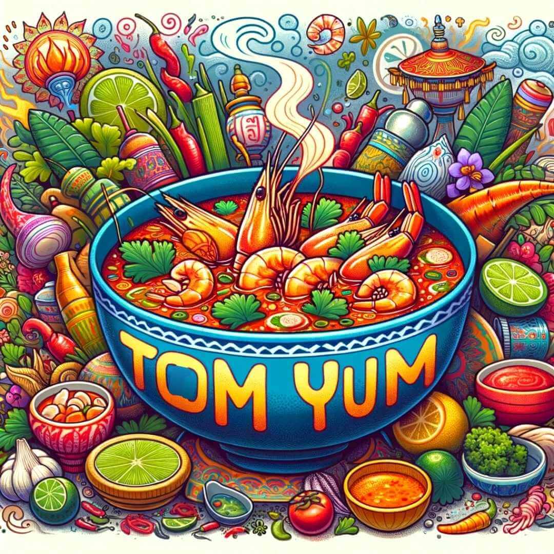 ¡La sopa Tom Yum está lista!