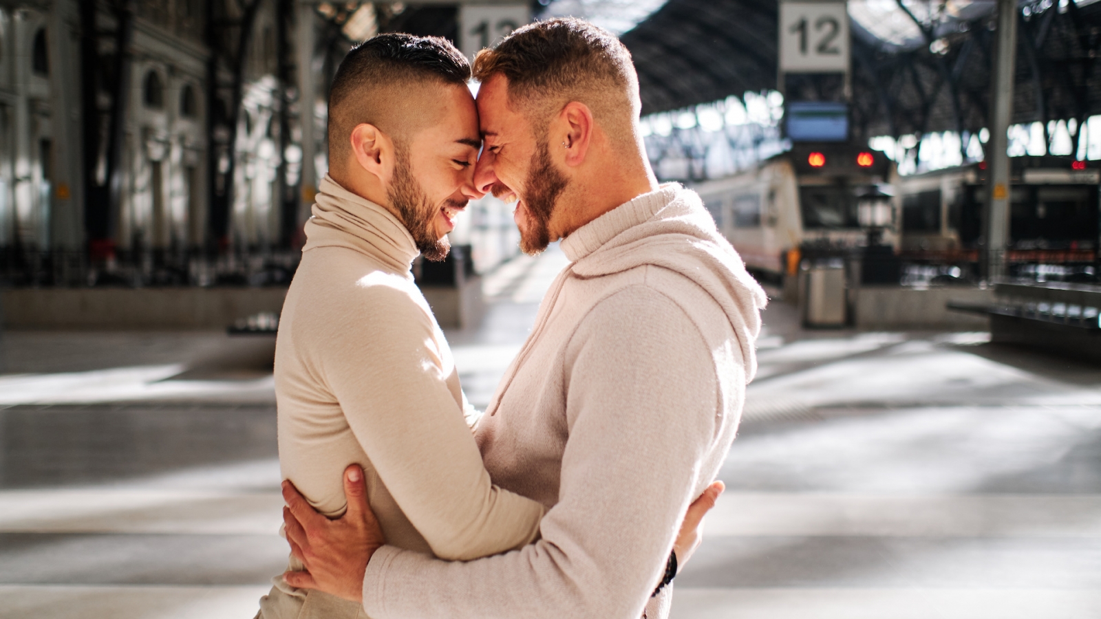 gay couple at Barcelona