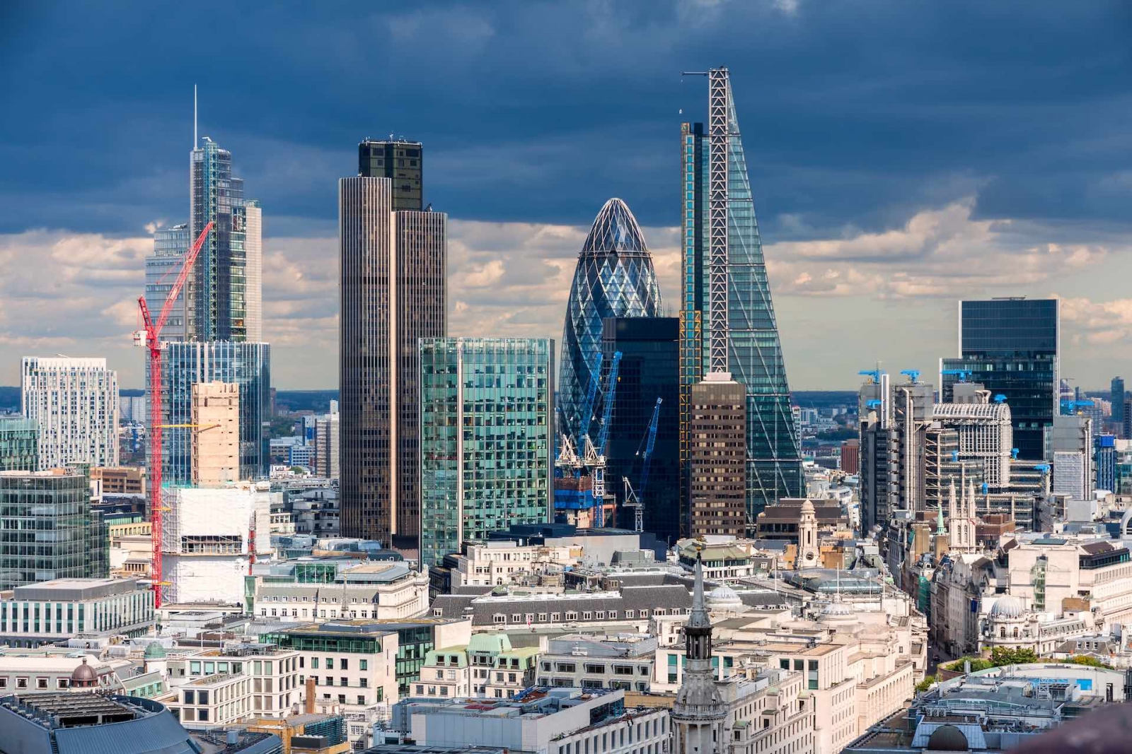 La City di Londra nel pomeriggio