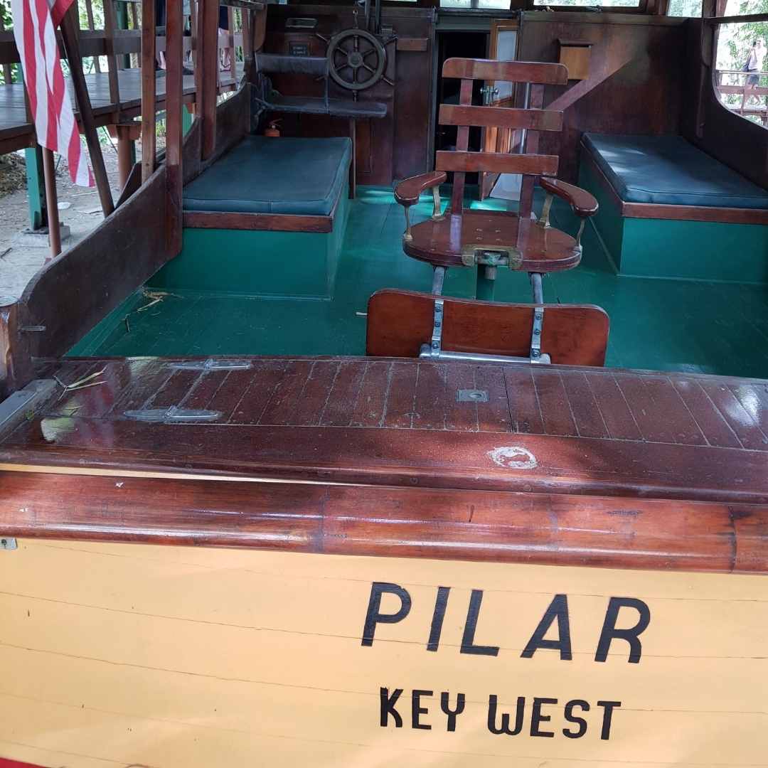 The PILAR boat was the second Hemingway's home or playground