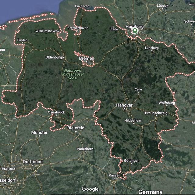 Lower Saxony map