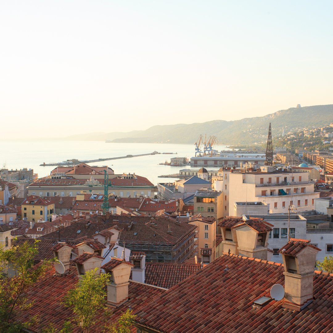 Panoramic view over Trieste