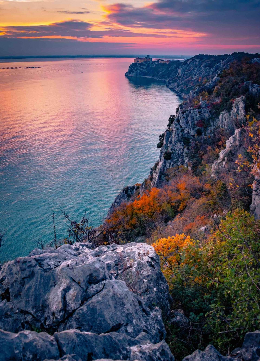 Côte adriatique à côté de Trieste
