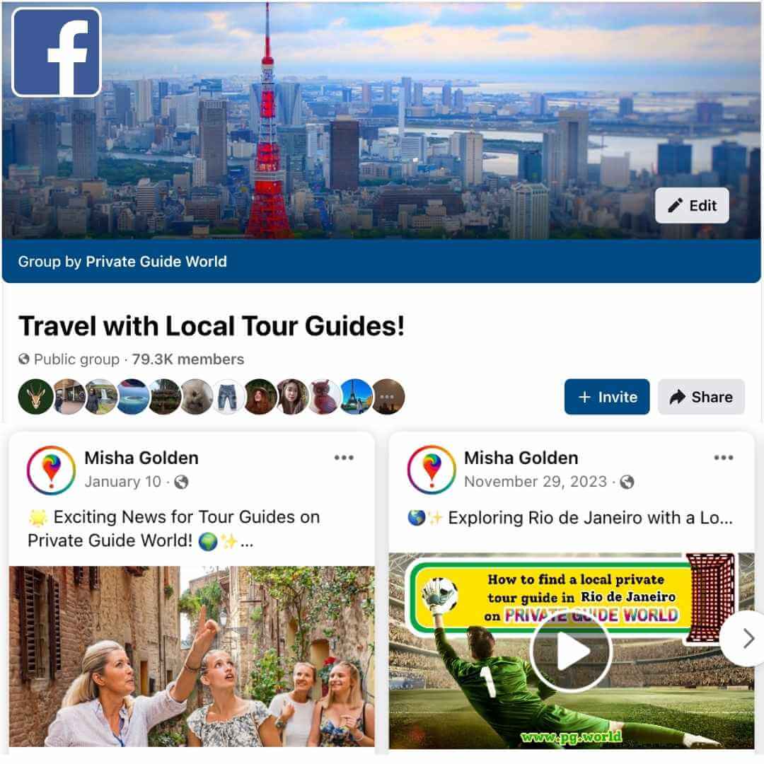 Facebook Group TRAVEL WITH LOCAL TOUR GUIDES!
