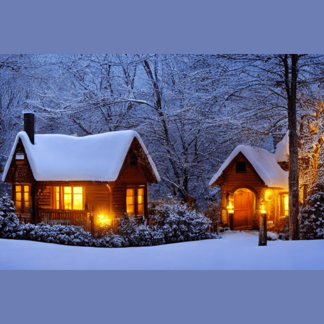 Cozy winter house