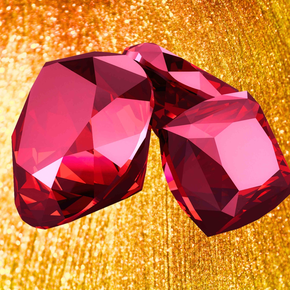 Burma Rubies Faceted Gemstones