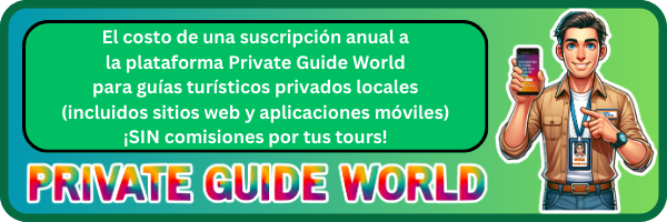 Annual subscription cost for the tour guides on the PRIVATE GUIDE WORLD platform