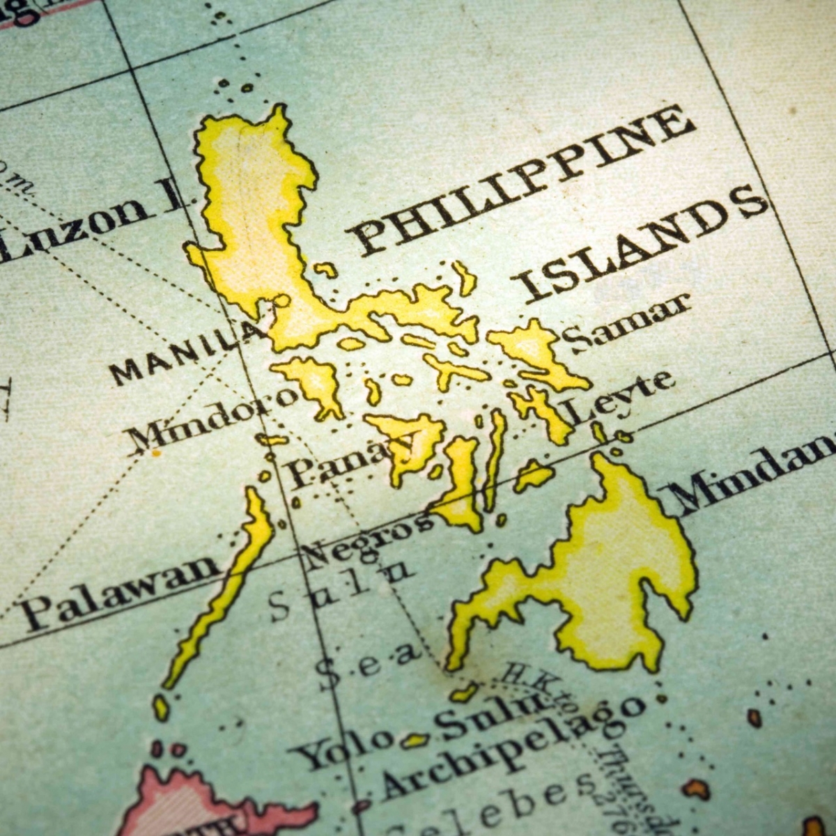 Philippines sur la carte