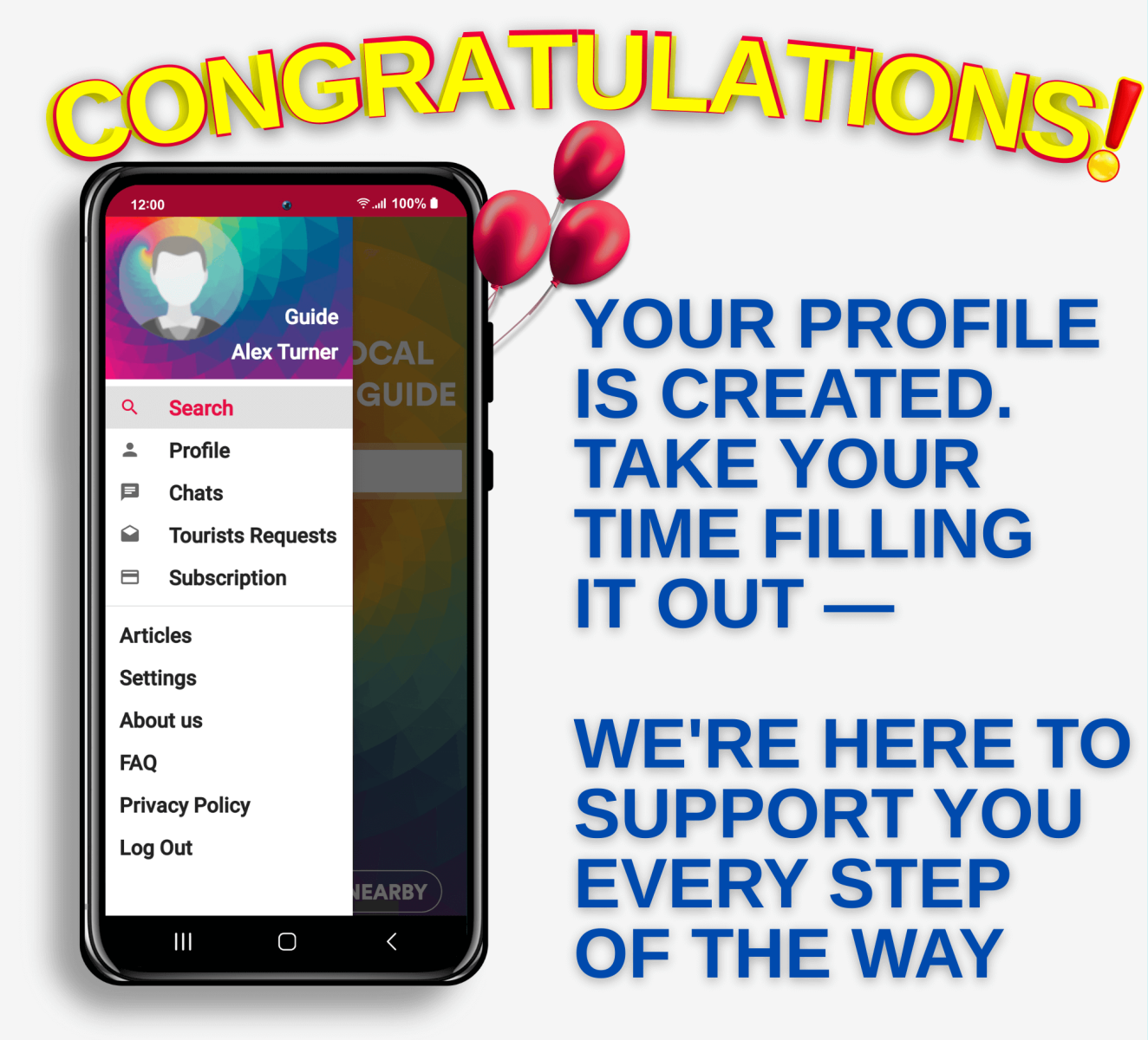 Congratulations! Application is installed and need to be filled out