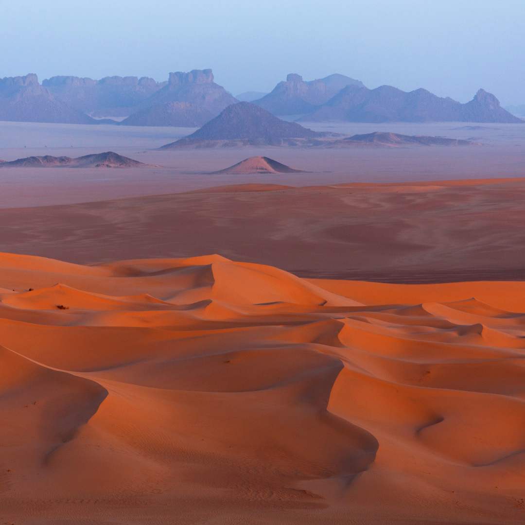 Dunes de sable au Maroc