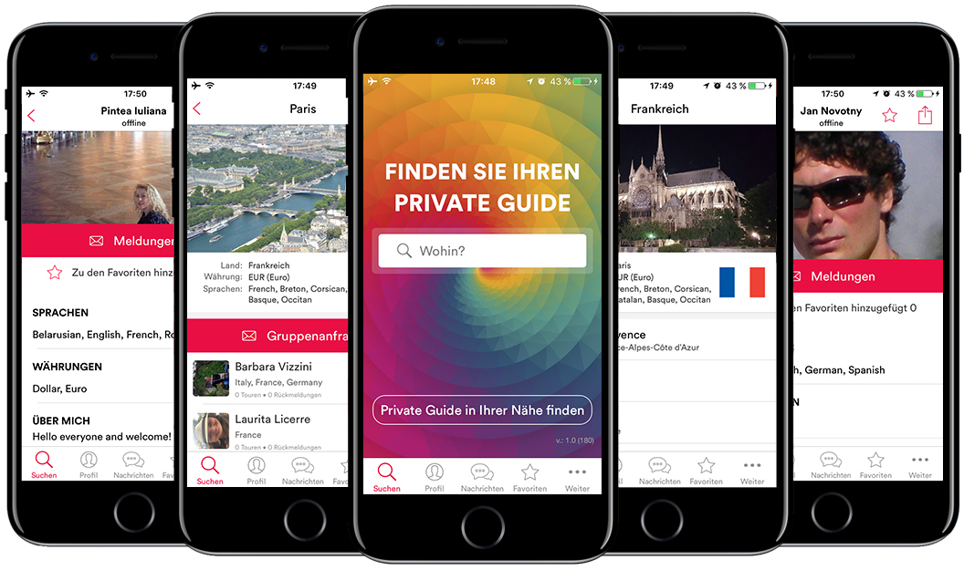 Wie funktioniert der integrierte Messenger von Private Tour Guide World?