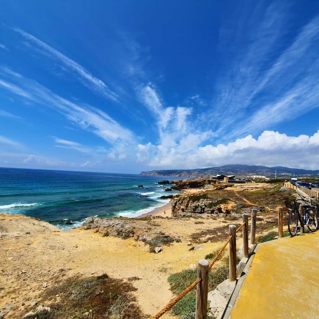 Panoramablick auf Guincho in Cascais, Portugal