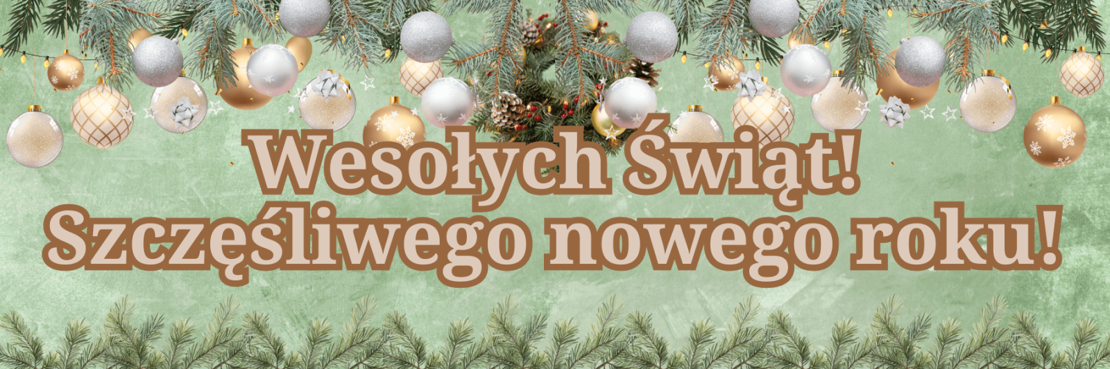 Frohe Weihnachten und ein glückliches Neues Jahr! auf Polnisch