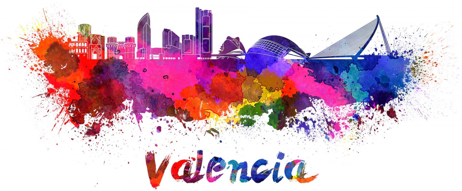 Skyline von Valencia