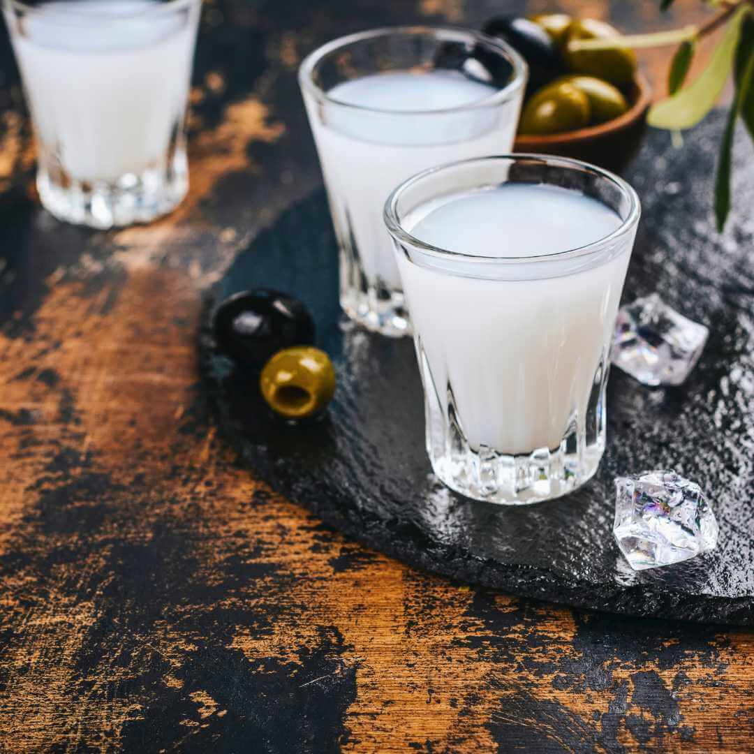 Vodka ouzo greca tradizionale