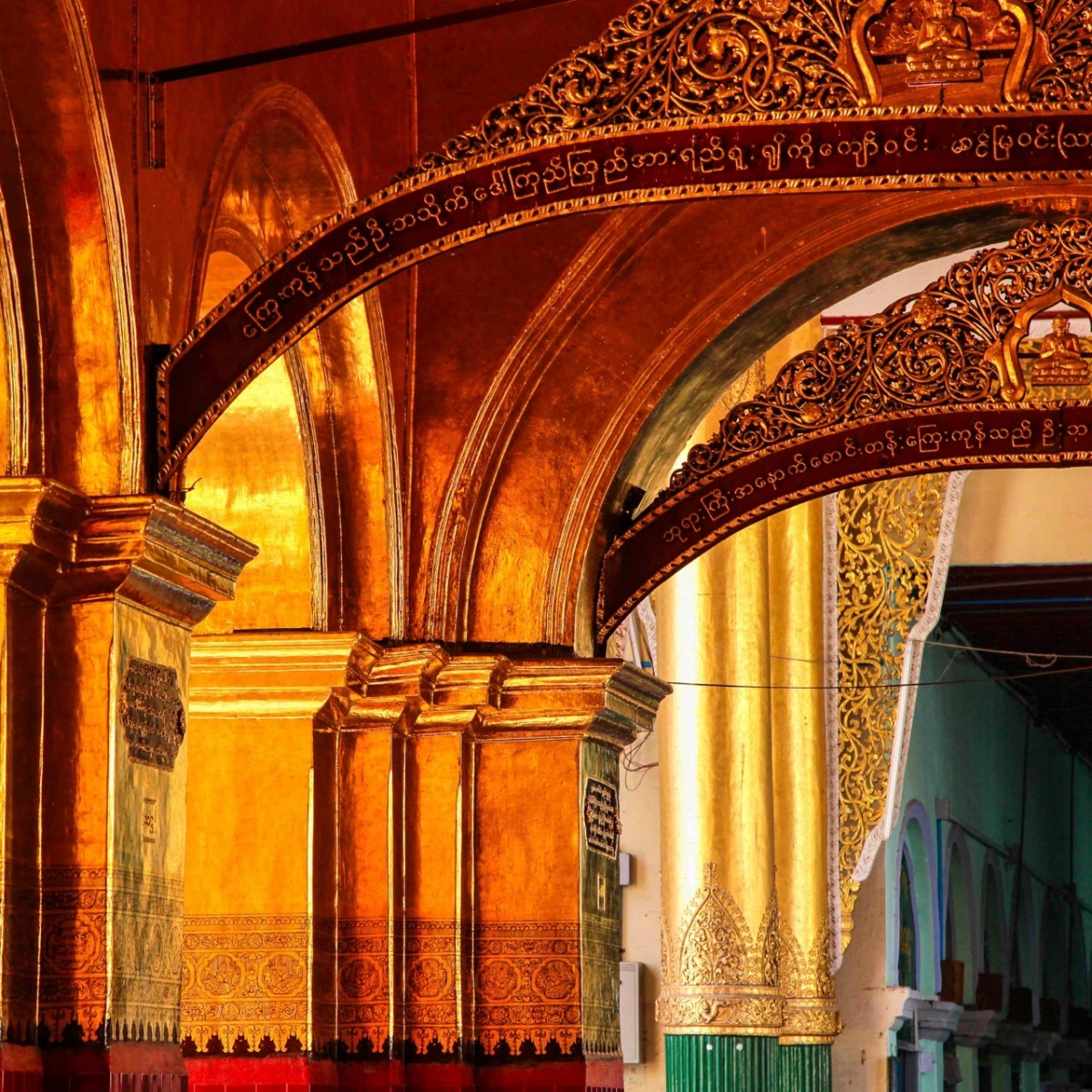 Pagode Mahamuni en Birmanie (Myanmar)