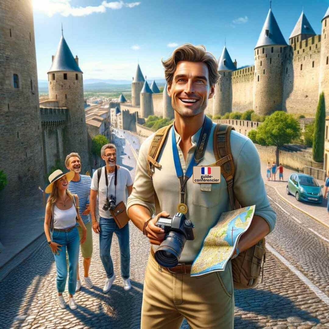 It's best to explore the medieval town of Carcassonne with a local tour guide who is an expert on medieval French history