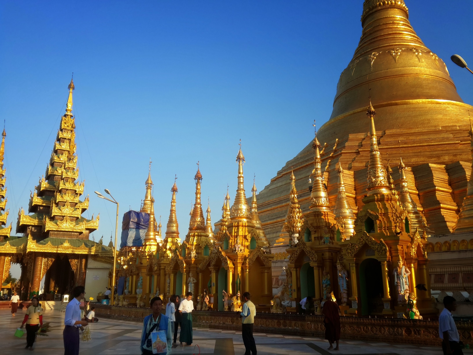 Pagoda di Shwedagon in Birmania