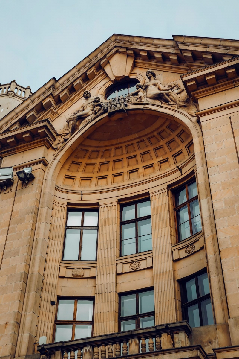 Art nouveau facade in Riga