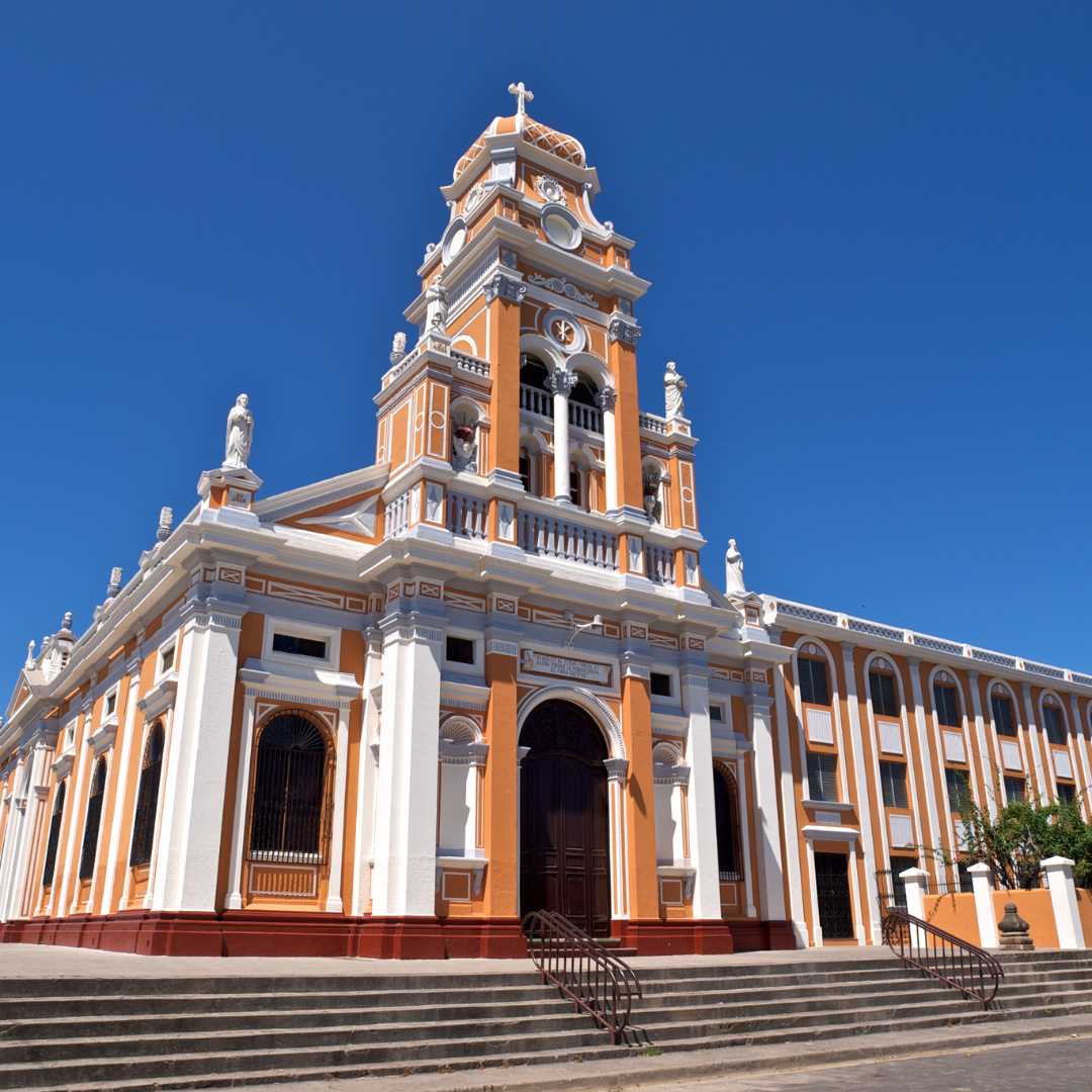 Orane church in the historical distric of Granada, Nicaragua