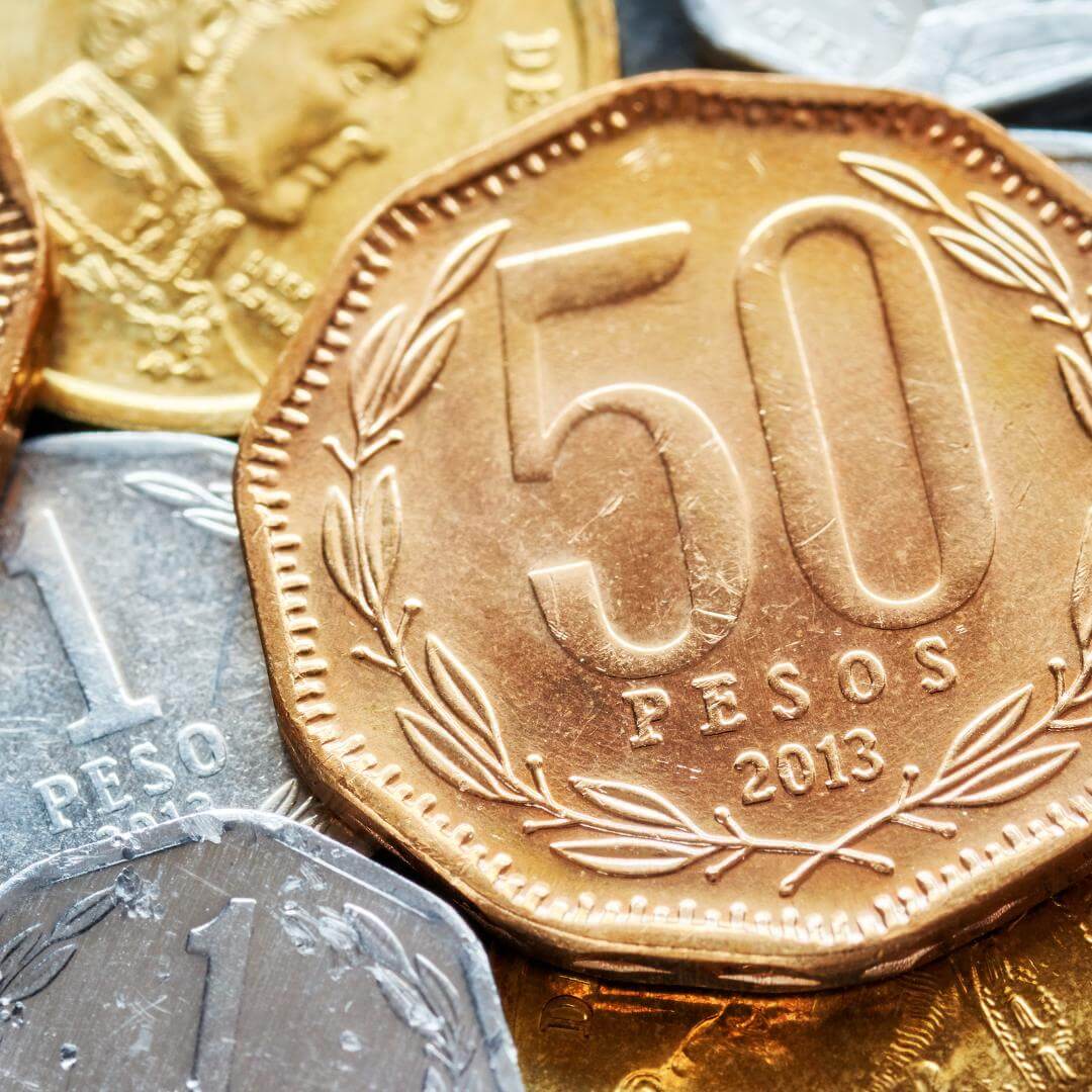 Peso cileno in monete