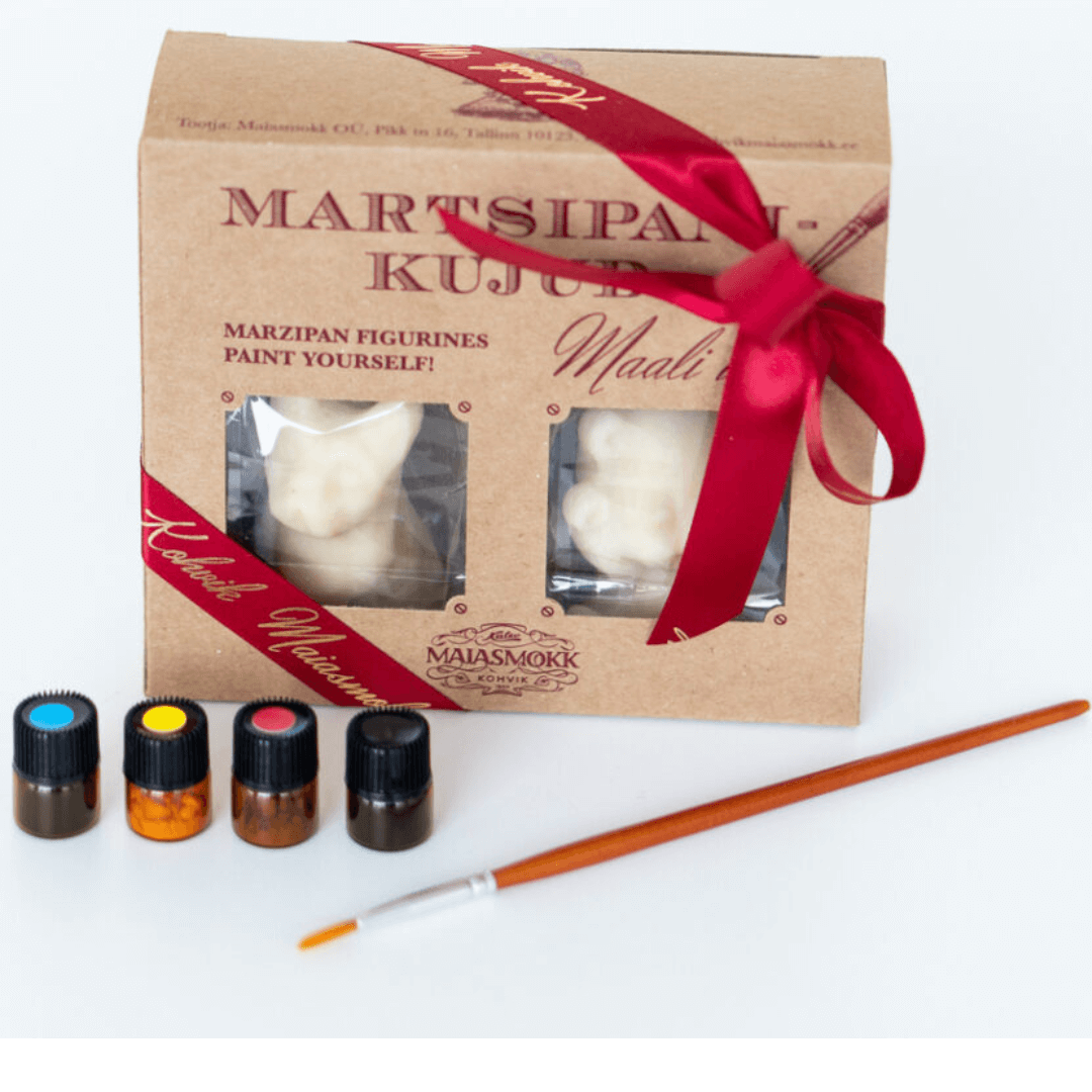 A set to paint your own marzipan from Maiasmokk Café in Tallinn, Estonia