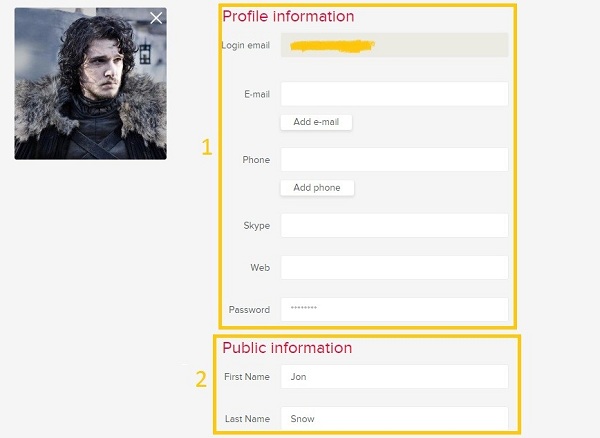 How to make a profile description