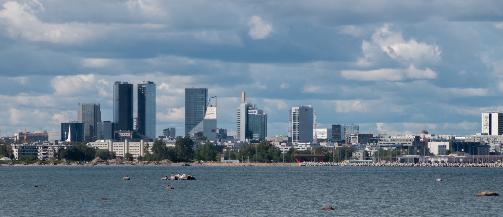vista sullo skyline di Tallinn