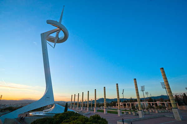 Paysage futuriste du Parc olimpique