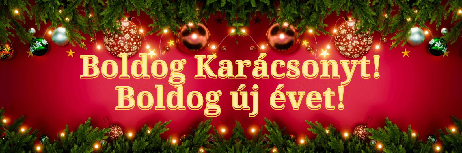 Веселого Рождества и счастливого Нового года! на венгерском языке