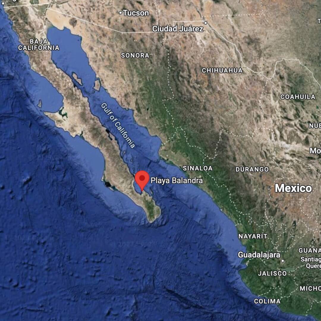 Balandra Beach is located near La Paz in the Baja California Sur region of Mexico