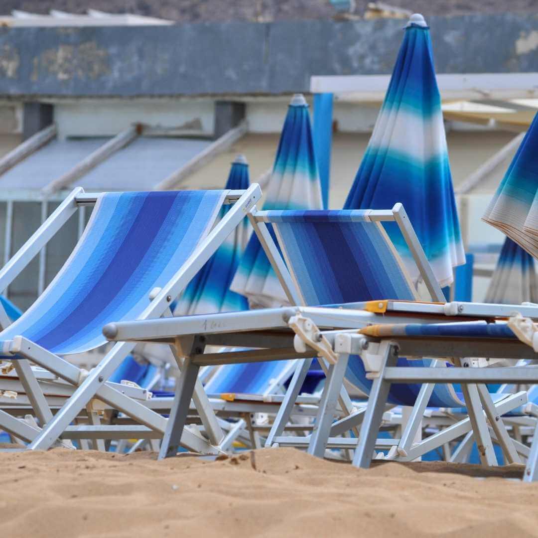 Vista della spiaggia di Trapani, Italia