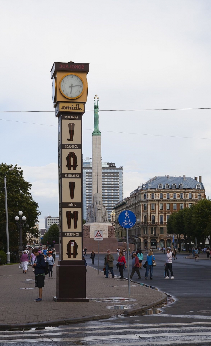 Horloge parapluie à Riga