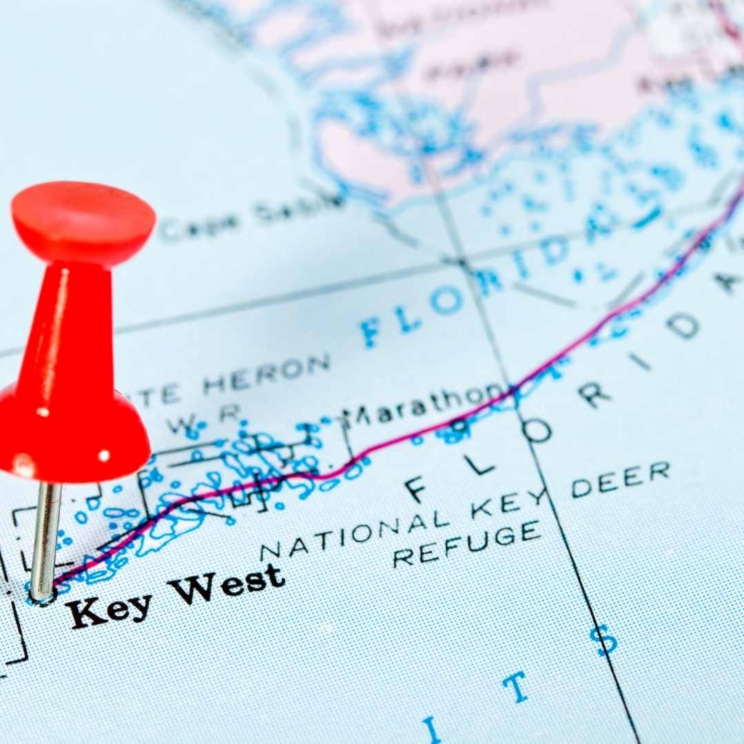 el camino de Florida a Key West