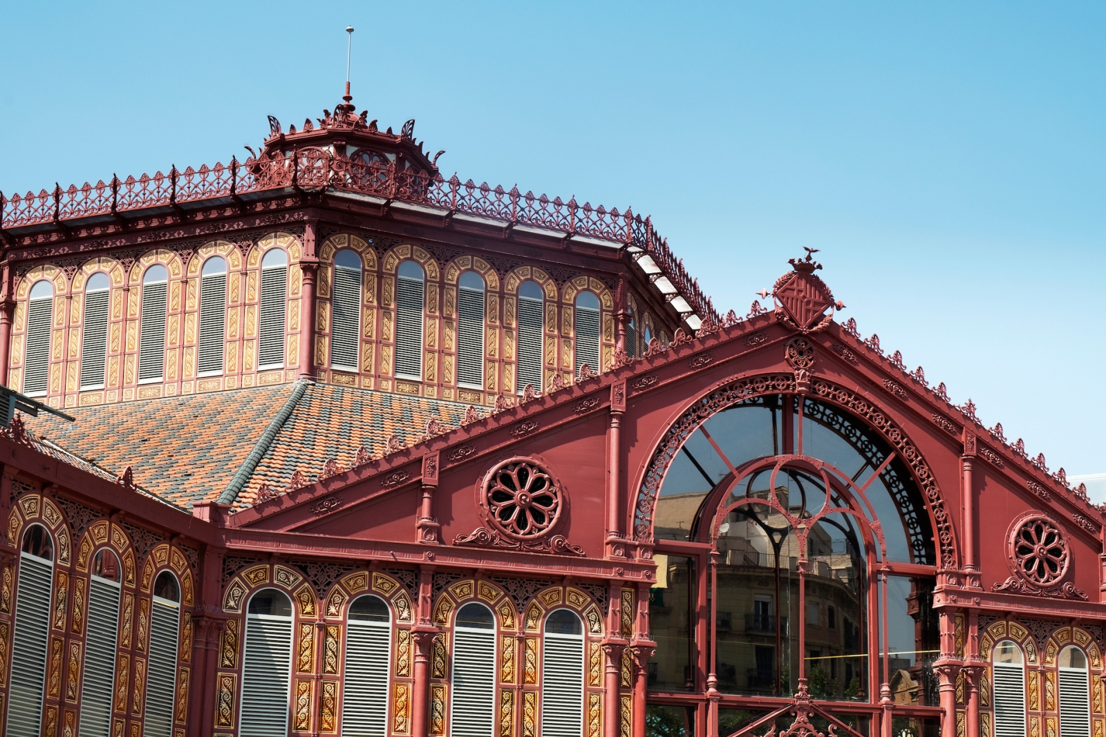 Mercado de agricultores de San Antoni Barcelona después de la reconstrucción en 2018