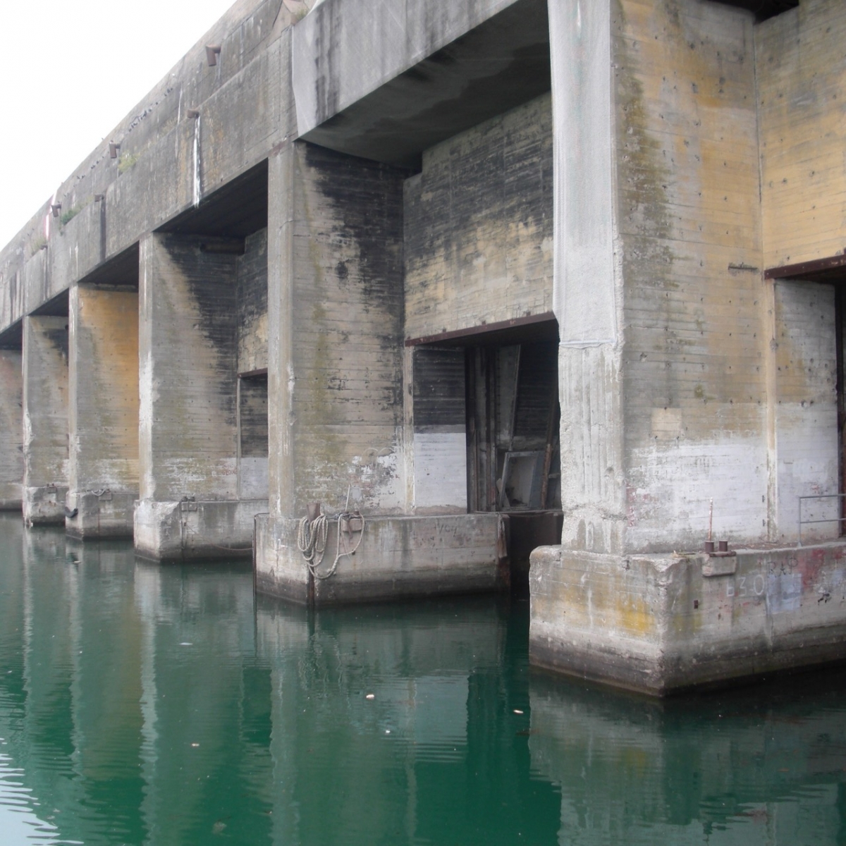 Typical U-Boat Pens - submarine garage