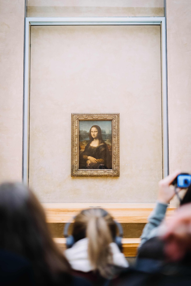 Mona Lisa en el museo del Louvre