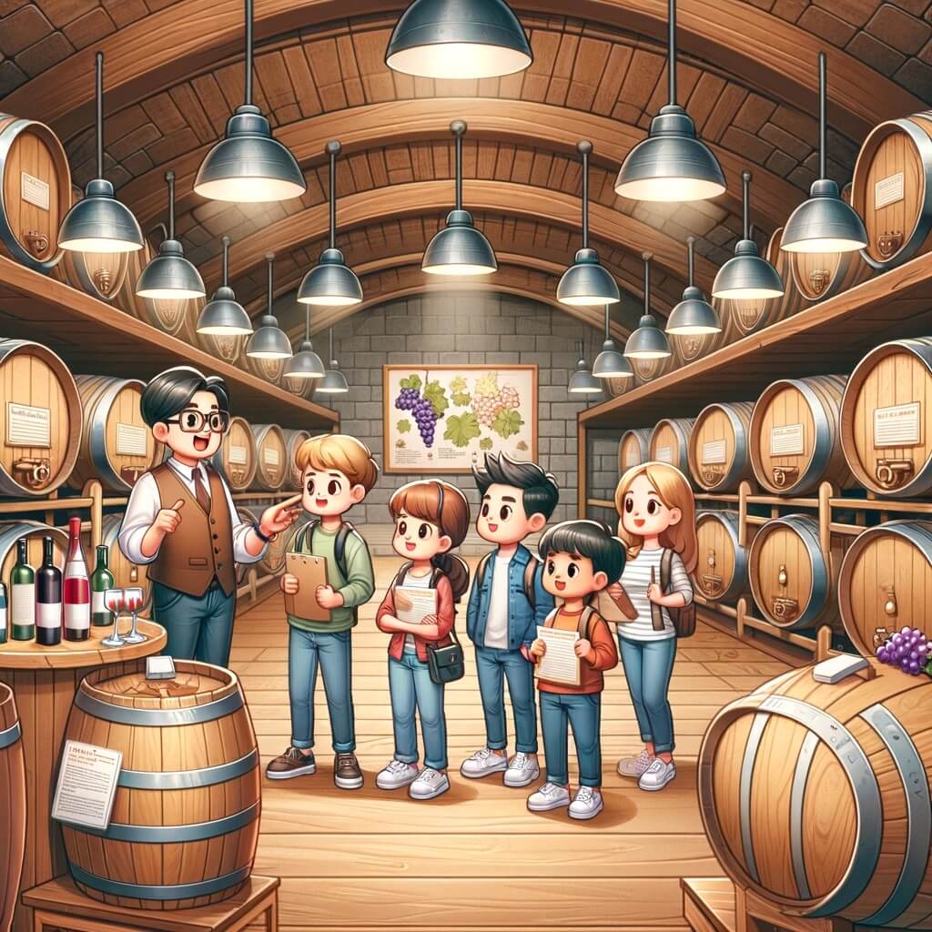 Visitez une cave viticole pour explorer le processus de fabrication du vin